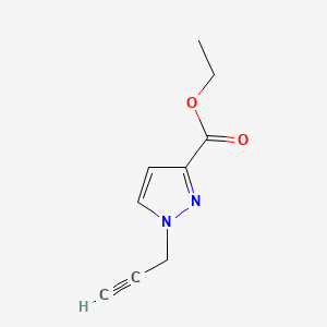 molecular formula C9H10N2O2 B8104860 ethyl 1-(prop-2-yn-1-yl)-1H-pyrazole-3-carboxylate 