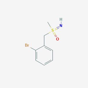 molecular formula C8H10BrNOS B8104874 1-Bromo-2-((S-methylsulfonimidoyl)methyl)benzene 