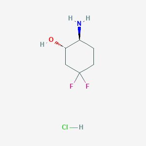 (1S,2S)-2-amino-5,5-difluorocyclohexan-1-ol;hydrochloride