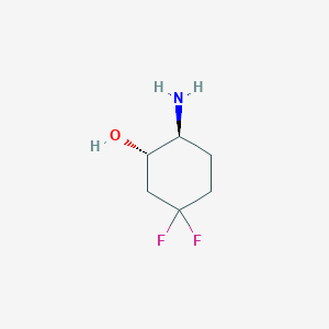 molecular formula C6H11F2NO B8104940 (1S,2S)-2-Amino-5,5-difluoro-cyclohexanol 