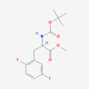 molecular formula C15H19F2NO4 B8104946 Methyl 2-([(tert-butoxy)carbonyl]amino)-3-(2,5-difluorophenyl)propanoate 