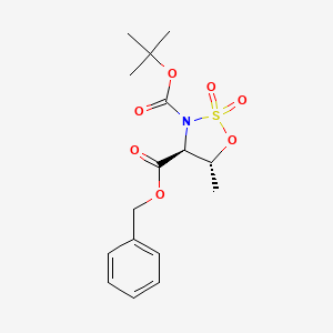 molecular formula C16H21NO7S B8104961 (4S,5R)-4-benzyl 3-tert-butyl 5-methyl-1,2,3-oxathiazolidine-3,4-dicarboxylate 2,2-dioxide CAS No. 1173202-74-8