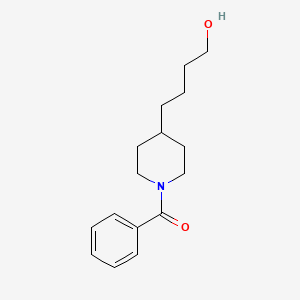 molecular formula C16H23NO2 B8104979 4-(1-Benzoylpiperidin-4-yl)butan-1-ol 