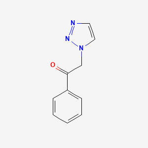 molecular formula C10H9N3O B8105052 1-phenyl-2-(1H-1,2,3-triazol-1-yl)ethanone 