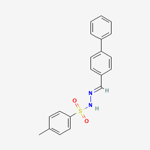 molecular formula C20H18N2O2S B8105063 N'-(biphenyl-4-ylmethylene)-4-methylbenzenesulfonohydrazide 