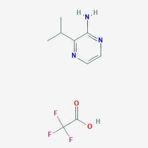 molecular formula C9H12F3N3O2 B8105102 3-Isopropylpyrazin-2-amine 2,2,2-trifluoroacetate 