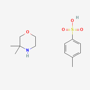 molecular formula C13H21NO4S B8105135 3,3-Dimethylmorpholine;4-methylbenzenesulfonic acid 