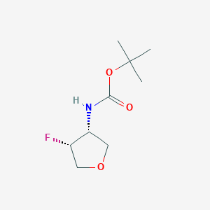 molecular formula C9H16FNO3 B8105164 Tert-butyl cis-(4-fluorotetrahydrofuran-3-YL)carbamate 