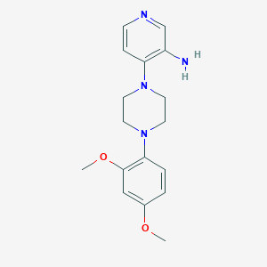 B081052 1-(3-Amino-4-pyridyl)-4-(2,4-dimethoxyphenyl)piperazine CAS No. 14549-67-8