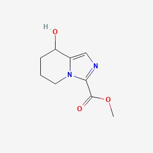 molecular formula C9H12N2O3 B8105207 Methyl 8-hydroxy-5,6,7,8-tetrahydroimidazo[1,5-a]pyridine-3-carboxylate 