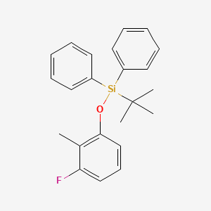 molecular formula C23H25FOSi B8105229 Tert-butyl(3-fluoro-2-methylphenoxy)diphenylsilane 