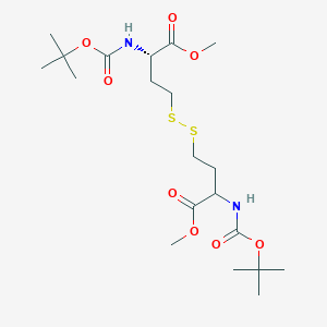 molecular formula C20H36N2O8S2 B8105244 N,N'-bis[(tert-butyloxy)carbonyl]-L-homocystine dimethyl ester 