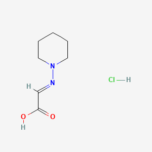 (2E)-2-piperidin-1-yliminoacetic acid;hydrochloride