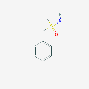 molecular formula C9H13NOS B8105297 1-Methyl-4-((S-methylsulfonimidoyl)methyl)benzene 