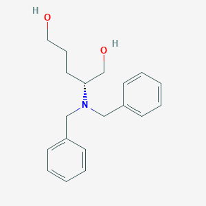 molecular formula C19H25NO2 B8105304 (R)-2-(Dibenzylamino)pentane-1,5-diol 
