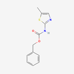 molecular formula C12H12N2O2S B8105337 Benzyl N-(5-methyl-1,3-thiazol-2-YL)carbamate 