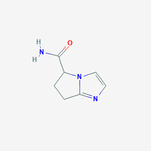 molecular formula C7H9N3O B8105359 6,7-Dihydro-5H-pyrrolo[1,2-A]imidazole-5-carboxamide 