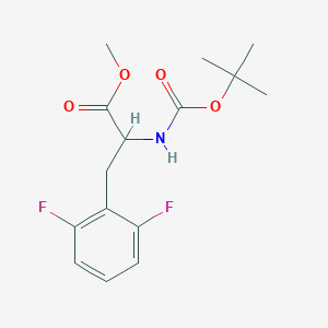 molecular formula C15H19F2NO4 B8105362 Methyl 2-((tert-butoxycarbonyl)amino)-3-(2,6-difluorophenyl)propanoate 