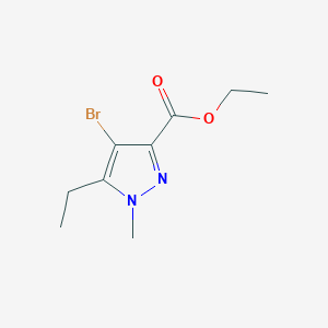 molecular formula C9H13BrN2O2 B8105374 Ethyl 4-bromo-5-ethyl-1-methyl-1H-pyrazole-3-carboxylate 