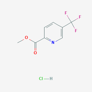 molecular formula C8H7ClF3NO2 B8105410 Methyl 5-(trifluoromethyl)picolinate hydrochloride 