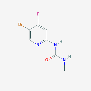 molecular formula C7H7BrFN3O B8105415 1-(5-Bromo-4-fluoropyridin-2-YL)-3-methylurea 