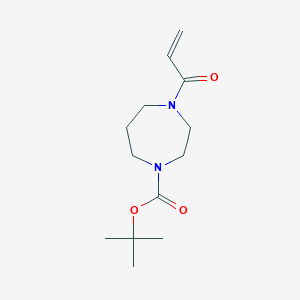 molecular formula C13H22N2O3 B8105494 Tert-butyl 4-acryloyl-1,4-diazepane-1-carboxylate 