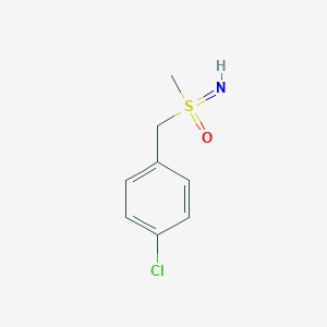 molecular formula C8H10ClNOS B8105520 1-Chloro-4-((S-methylsulfonimidoyl)methyl)benzene 