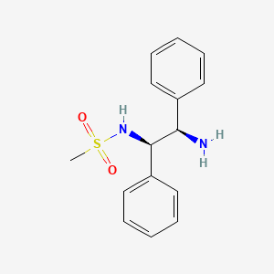 molecular formula C15H18N2O2S B8105568 N-((1R,2R)-2-Amino-1,2-diphenylethyl)methanesulfonamide 
