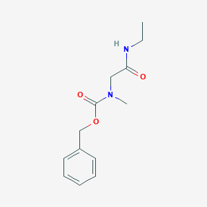 molecular formula C13H18N2O3 B8105619 benzyl N-[(ethylcarbamoyl)methyl]-N-methylcarbamate 