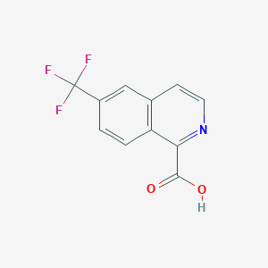 molecular formula C11H6F3NO2 B8105648 6-(Trifluoromethyl)isoquinoline-1-carboxylic acid 