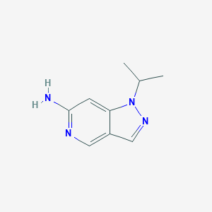 molecular formula C9H12N4 B8105665 1-Isopropyl-1H-pyrazolo[4,3-c]pyridin-6-amine 