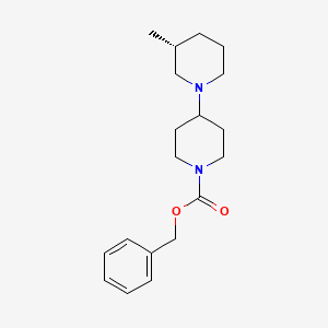 molecular formula C19H28N2O2 B8105676 (R)-Benzyl 3-methyl-[1,4-bipiperidine]-1-carboxylate 