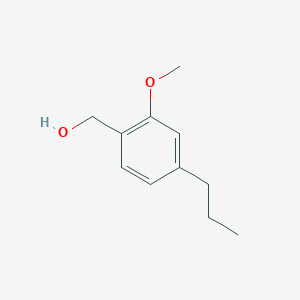 molecular formula C11H16O2 B8105681 (2-Methoxy-4-propylphenyl)methanol 