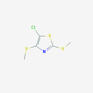 molecular formula C5H6ClNS3 B8105689 5-Chloro-2,4-bis(methylthio)thiazole CAS No. 2007919-37-9
