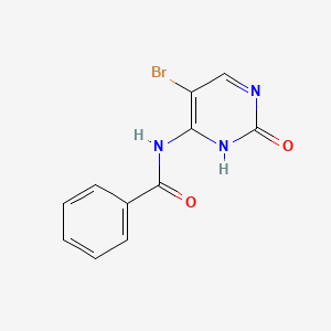 molecular formula C11H8BrN3O2 B8105713 N-(5-Bromo-2-oxo-1,2-dihydropyrimidin-4-YL)benzamide 