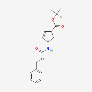 tert-Butyl 4-(((benzyloxy)carbonyl)amino)cyclopent-2-enecarboxylate