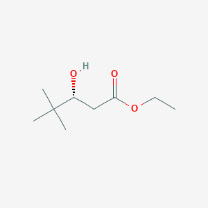molecular formula C9H18O3 B8105769 (R)-ethyl 3-hydroxy-4,4-dimethylpentanoate 