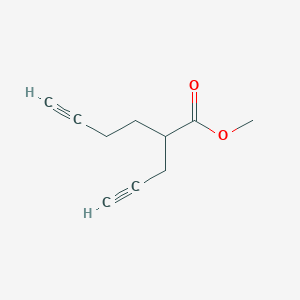 molecular formula C10H12O2 B8105797 Methyl2-(prop-2-YN-1-YL)hex-5-ynoate 
