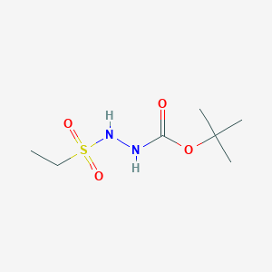molecular formula C7H16N2O4S B8105809 N'-(Ethanesulfonyl)(tert-butoxy)carbohydrazide 