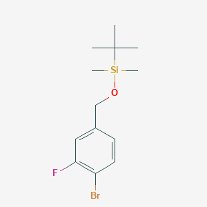 molecular formula C13H20BrFOSi B8105814 ((4-Bromo-3-fluorobenzyl)oxy)(tert-butyl)dimethylsilane 