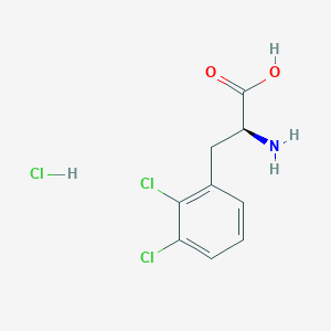 molecular formula C9H10Cl3NO2 B8105833 (S)-2-Amino-3-(2,3-dichlorophenyl)propanoic acid hydrochloride 