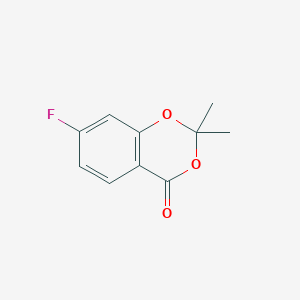 molecular formula C10H9FO3 B8105842 7-fluoro-2,2-dimethyl-4H-benzo[d][1,3]dioxin-4-one 