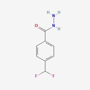 molecular formula C8H8F2N2O B8105855 4-(Difluoromethyl)benzohydrazide 