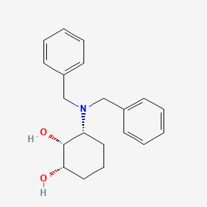 molecular formula C20H25NO2 B8105859 (1S,2R,3R)-3-(dibenzylamino)cyclohexane-1,2-diol 