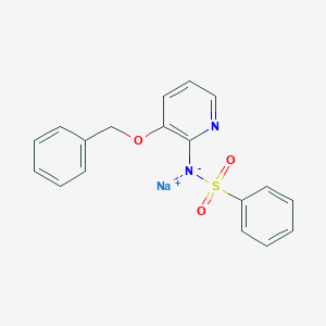 molecular formula C18H15N2NaO3S B8105876 sodium N-(benzenesulfonyl)-3-(benzyloxy)pyridin-2-aminide 