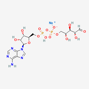 molecular formula C15H22N5NaO14P2 B8105896 Adenosine 5 inverted exclamation marka-diphosphoribose (sodium) 