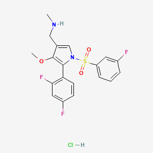 molecular formula C19H18ClF3N2O3S B8105903 Abeprazan hydrochloride 