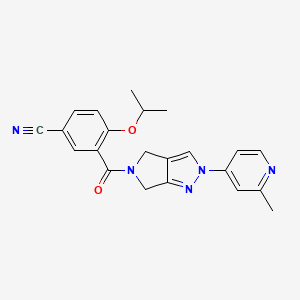 molecular formula C22H21N5O2 B8105927 GlyT1 Inhibitor 1 