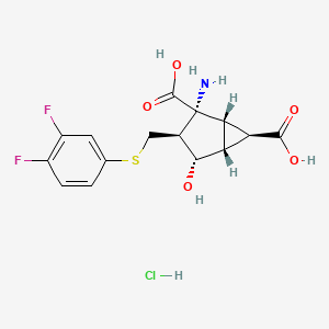 molecular formula C15H16ClF2NO5S B8105958 LY3020371 (hydrochloride) 