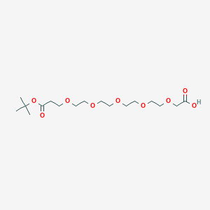 molecular formula C17H32O9 B8106036 Acid-C1-PEG5-Boc 